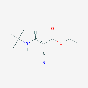 molecular formula C10H16N2O2 B2752712 ethyl (2E)-3-(tert-butylamino)-2-cyanoprop-2-enoate CAS No. 60642-15-1
