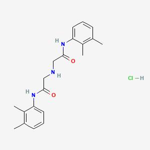 molecular formula C20H26ClN3O2 B2752726 N-(2,3-dimethylphenyl)-2-({[(2,3-dimethylphenyl)carbamoyl]methyl}amino)acetamide hydrochloride CAS No. 1049756-66-2