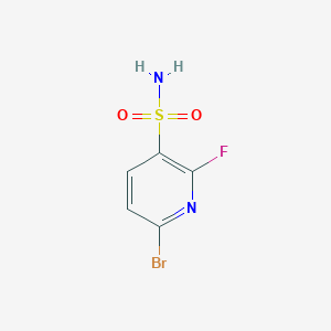 molecular formula C5H4BrFN2O2S B2752762 6-Bromo-2-fluoropyridine-3-sulfonamide CAS No. 2171989-81-2