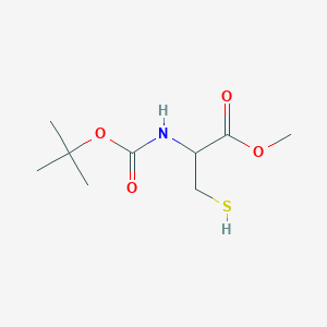 molecular formula C9H17NO4S B2752792 Methyl 2-{[(tert-butoxy)carbonyl]amino}-3-sulfanylpropanoate CAS No. 172749-96-1