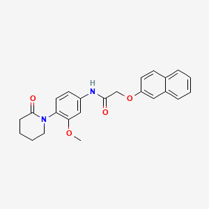 molecular formula C24H24N2O4 B2752810 N-[3-methoxy-4-(2-oxopiperidin-1-yl)phenyl]-2-(naphthalen-2-yloxy)acetamide CAS No. 941872-70-4