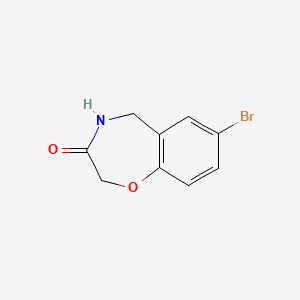 molecular formula C9H8BrNO2 B2752861 7-Bromo-4,5-dihydro-1,4-benzoxazepin-3-one CAS No. 2168470-44-6