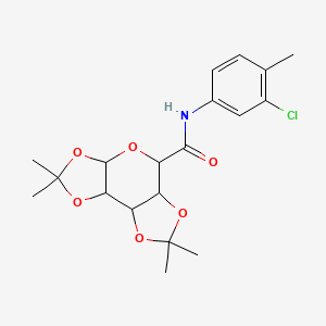 molecular formula C19H24ClNO6 B2752940 N-(3-chloro-4-methylphenyl)-4,4,11,11-tetramethyl-3,5,7,10,12-pentaoxatricyclo[7.3.0.02,6]dodecane-8-carboxamide CAS No. 1093730-64-3