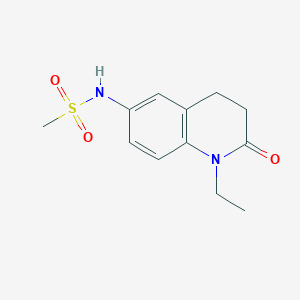 molecular formula C12H16N2O3S B2752955 N-(1-ethyl-2-oxo-1,2,3,4-tetrahydroquinolin-6-yl)methanesulfonamide CAS No. 922079-44-5