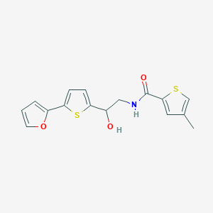 molecular formula C16H15NO3S2 B2753108 N-{2-[5-(furan-2-yl)thiophen-2-yl]-2-hydroxyethyl}-4-methylthiophene-2-carboxamide CAS No. 2319722-59-1