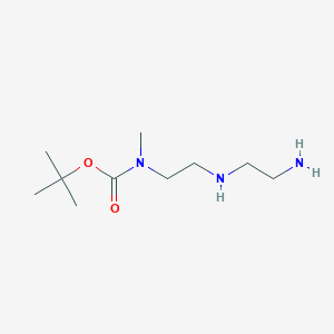 molecular formula C10H23N3O2 B2753119 tert-butyl N-{2-[(2-aminoethyl)amino]ethyl}-N-methylcarbamate CAS No. 1854653-37-4