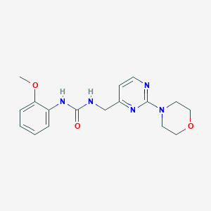 molecular formula C17H21N5O3 B2753125 1-(2-Methoxyphenyl)-3-((2-morpholinopyrimidin-4-yl)methyl)urea CAS No. 1797720-49-0