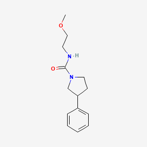 N-(2-methoxyethyl)-3-phenylpyrrolidine-1-carboxamide