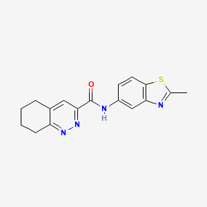 N-(2-Methyl-1,3-benzothiazol-5-yl)-5,6,7,8-tetrahydrocinnoline-3-carboxamide