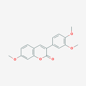 molecular formula C18H16O5 B2753190 3-(3,4-Dimethoxyphenyl)-7-methoxy-2H-chromen-2-one CAS No. 127073-90-9