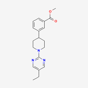 molecular formula C19H23N3O2 B2753239 Methyl 3-(1-(5-ethylpyrimidin-2-yl)piperidin-4-yl)benzoate CAS No. 1956364-79-6