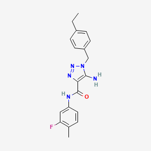 5-amino-1-(4-ethylbenzyl)-N-(3-fluoro-4-methylphenyl)-1H-1,2,3-triazole-4-carboxamide