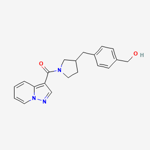 (4-{[1-(Pyrazolo[1,5-a]pyridin-3-ylcarbonyl)pyrrolidin-3-yl]methyl}phenyl)methanol