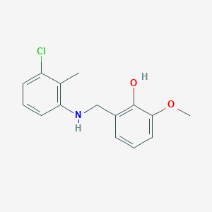 2-{[(3-Chloro-2-methylphenyl)amino]methyl}-6-methoxyphenol