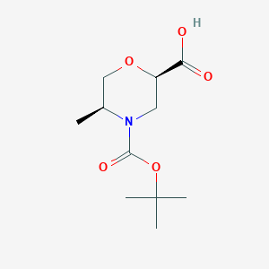 (2R,5S)-4-(tert-butoxycarbonyl)-5-methylmorpholine-2-carboxylic acid