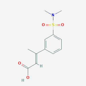 (2E)-3-[3-(dimethylsulfamoyl)phenyl]but-2-enoic acid