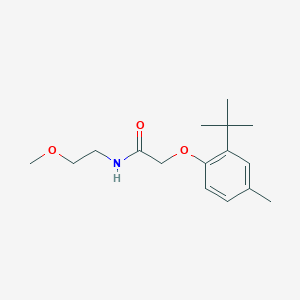 2-(2-(tert-butyl)-4-methylphenoxy)-N-(2-methoxyethyl)acetamide