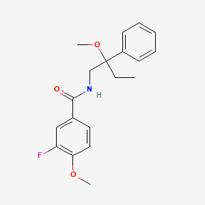 3-fluoro-4-methoxy-N-(2-methoxy-2-phenylbutyl)benzamide