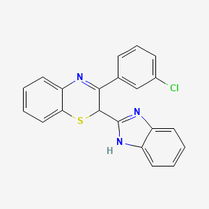 2-(1H-benzimidazol-2-yl)-3-(3-chlorophenyl)-2H-1,4-benzothiazine