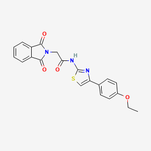 2-(1,3-dioxoisoindolin-2-yl)-N-(4-(4-ethoxyphenyl)thiazol-2-yl)acetamide
