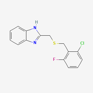2-(2-Chloro-6-fluoro-benzylsulfanylmethyl)-1H-benzoimidazole