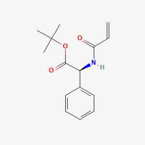 Tert-butyl (2S)-2-phenyl-2-(prop-2-enoylamino)acetate