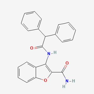 3-(2,2-Diphenylacetamido)benzofuran-2-carboxamide
