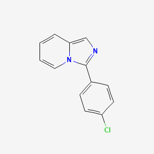 molecular formula C13H9ClN2 B2753347 3-(4-Chlorophenyl)imidazo[1,5-a]pyridine CAS No. 77250-69-2