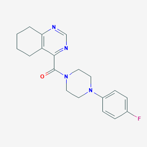 [4-(4-Fluorophenyl)piperazin-1-yl]-(5,6,7,8-tetrahydroquinazolin-4-yl)methanone