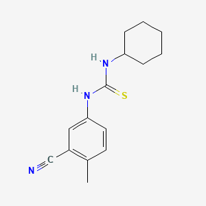 N-(3-cyano-4-methylphenyl)-N'-cyclohexylthiourea