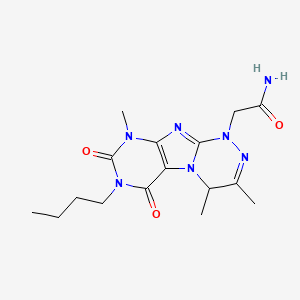 2-(7-butyl-3,4,9-trimethyl-6,8-dioxo-5,7,9-trihydro-4H-1,2,4-triazino[4,3-h]pu rinyl)acetamide