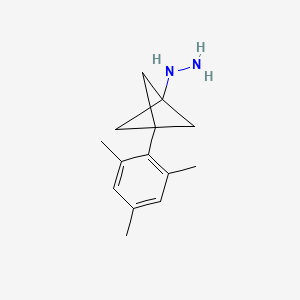 [3-(2,4,6-Trimethylphenyl)-1-bicyclo[1.1.1]pentanyl]hydrazine