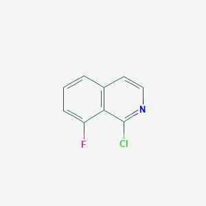molecular formula C9H5ClFN B2753414 1-Chloro-8-fluoroisoquinoline CAS No. 1368531-41-2