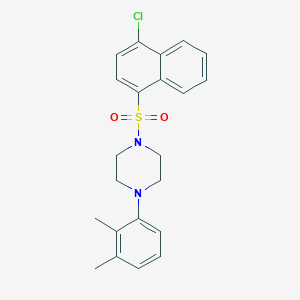 B2753415 1-[(4-Chloronaphthalen-1-yl)sulfonyl]-4-(2,3-dimethylphenyl)piperazine CAS No. 681854-21-7