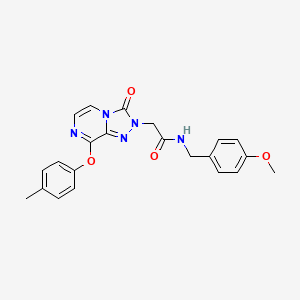 B2753432 N-(4-methoxybenzyl)-2-(3-oxo-8-(p-tolyloxy)-[1,2,4]triazolo[4,3-a]pyrazin-2(3H)-yl)acetamide CAS No. 1251600-29-9