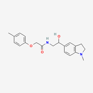 molecular formula C20H24N2O3 B2753437 N-(2-hydroxy-2-(1-methylindolin-5-yl)ethyl)-2-(p-tolyloxy)acetamide CAS No. 1705914-33-5