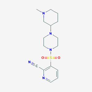 3-[4-(1-Methylpiperidin-3-yl)piperazin-1-yl]sulfonylpyridine-2-carbonitrile