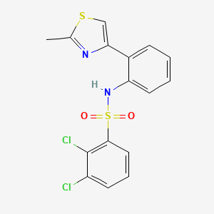 2,3-dichloro-N-(2-(2-methylthiazol-4-yl)phenyl)benzenesulfonamide