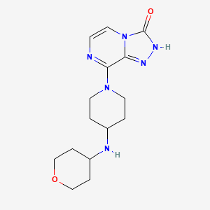 8-[4-(tetrahydro-2H-pyran-4-ylamino)piperidin-1-yl][1,2,4]triazolo[4,3-a]pyrazin-3(2H)-one