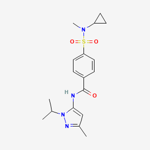 4-(N-cyclopropyl-N-methylsulfamoyl)-N-(1-isopropyl-3-methyl-1H-pyrazol-5-yl)benzamide