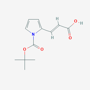 3-{1-[(tert-butoxy)carbonyl]-1H-pyrrol-2-yl}prop-2-enoic acid
