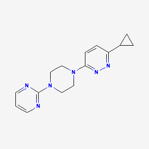 3-Cyclopropyl-6-(4-(pyrimidin-2-yl)piperazin-1-yl)pyridazine