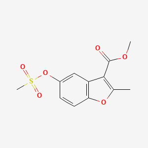 Methyl 5-(methanesulfonyloxy)-2-methyl-1-benzofuran-3-carboxylate