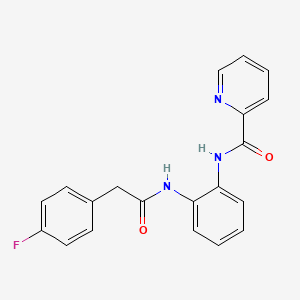N-(2-(2-(4-fluorophenyl)acetamido)phenyl)picolinamide