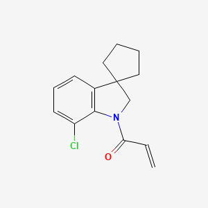 1-(7-Chlorospiro[2H-indole-3,1'-cyclopentane]-1-yl)prop-2-en-1-one