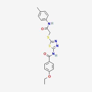 4-ethoxy-N-(5-((2-oxo-2-(p-tolylamino)ethyl)thio)-1,3,4-thiadiazol-2-yl)benzamide