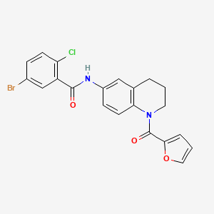 5-bromo-2-chloro-N-(1-(furan-2-carbonyl)-1,2,3,4-tetrahydroquinolin-6-yl)benzamide