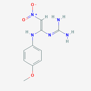 N-[1-(4-methoxyanilino)-2-nitrovinyl]guanidine
