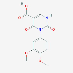 3-(3,4-Dimethoxyphenyl)-2,4-dioxo-1,2,3,4-tetrahydropyrimidine-5-carboxylic acid