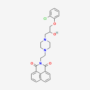 2-[2-[4-[3-(2-Chlorophenoxy)-2-hydroxypropyl]piperazin-1-yl]ethyl]benzo[de]isoquinoline-1,3-dione
